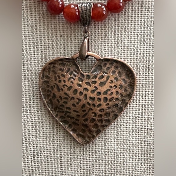 20-1/2 inch Leopard Skin Gemstone bead Necklace NWOT - Picture 8 of 14